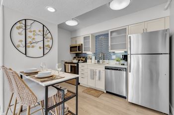 Kitchen and dining area